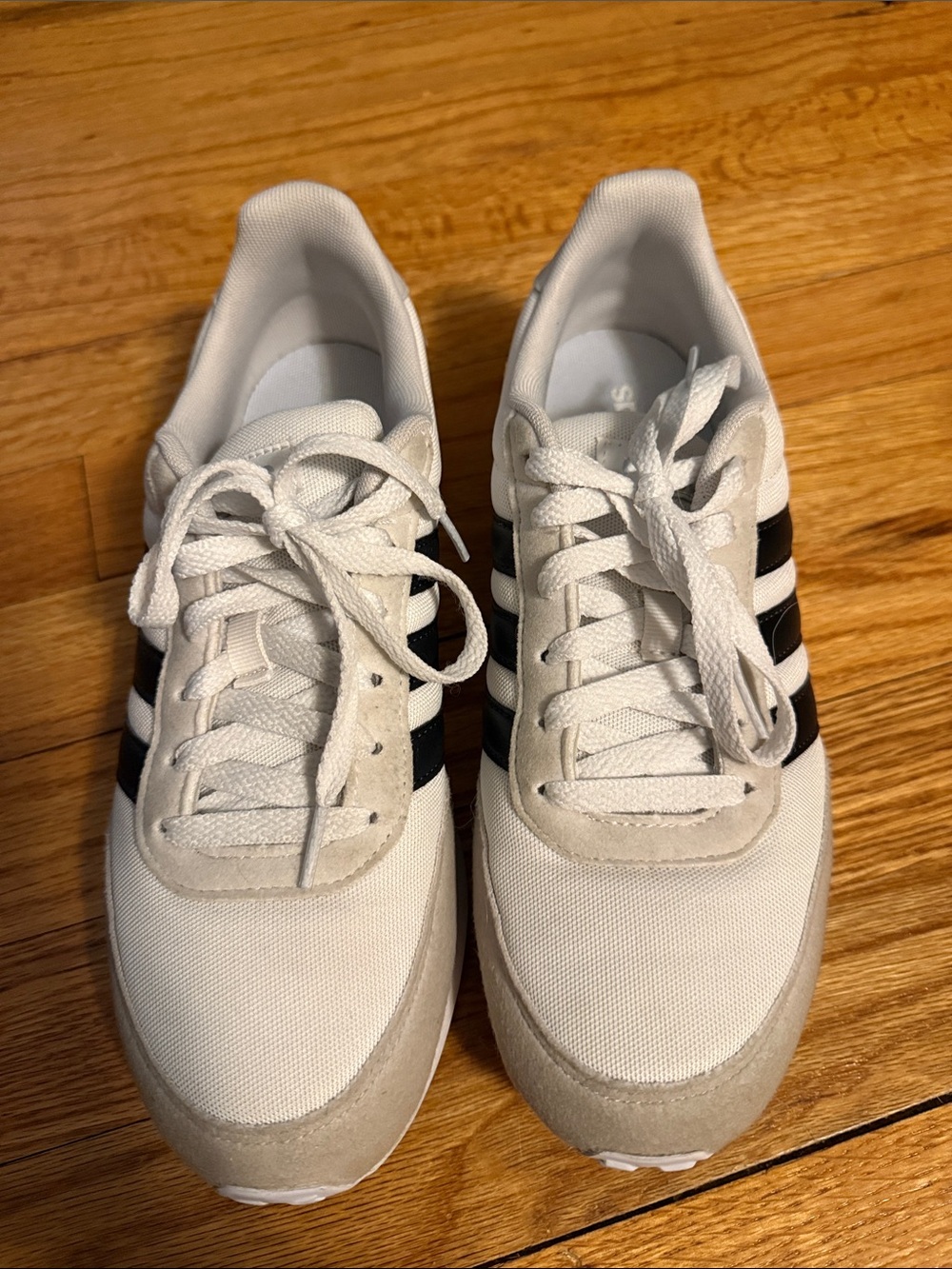 adidas White and Black Low-Top Sneakers